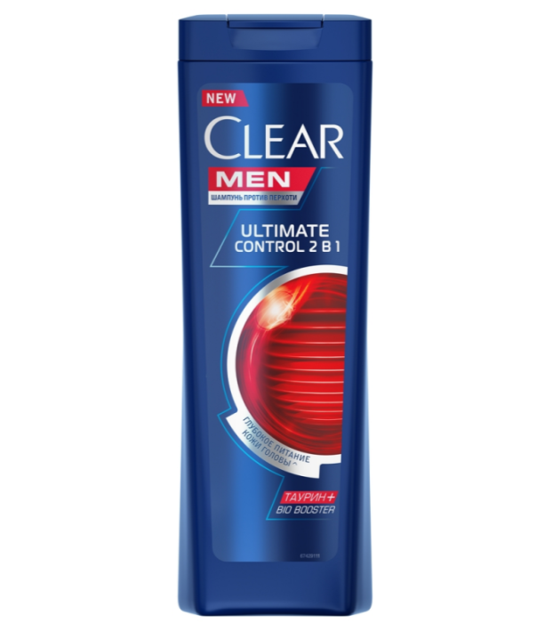 Шампунь Clear men Ультим контроль 400 мл