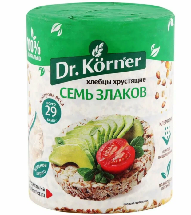Хлебцы Dr. Korner семь злаков 100 г