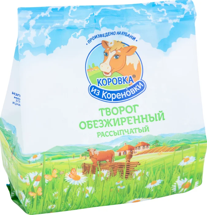 Творог Коровка из Кореновки пакет 0% 300 г