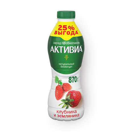 Активиа 870 г. Клубника земляника