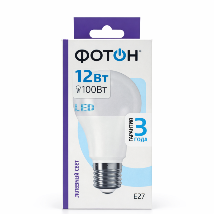 ФОТОН лампа Led А60 12W  Е27 100 Вт
