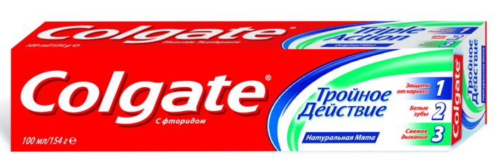 Зубная паста Colgate тройное действие 100 мл