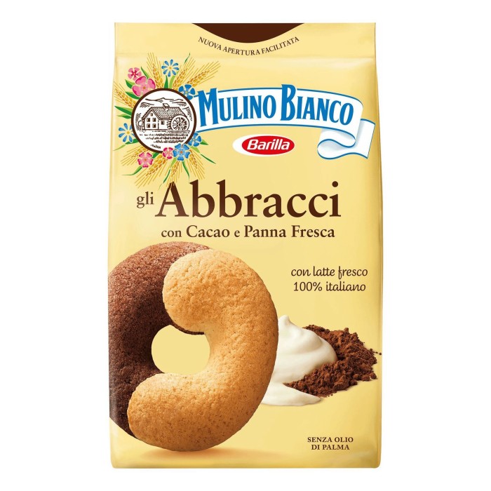 Печенье сдобное Mulino Bianco с какао и сливками 350 г