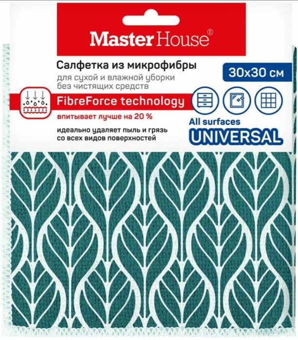 Салфетка из микрофибры Английский сад Master House 30*30 см 1 шт