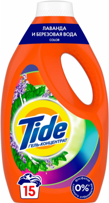 Tide жидкий с ароматом лаванды и березовой воды 1235 мл