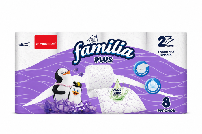 Туалетная Бумага Familia 8 рулунов