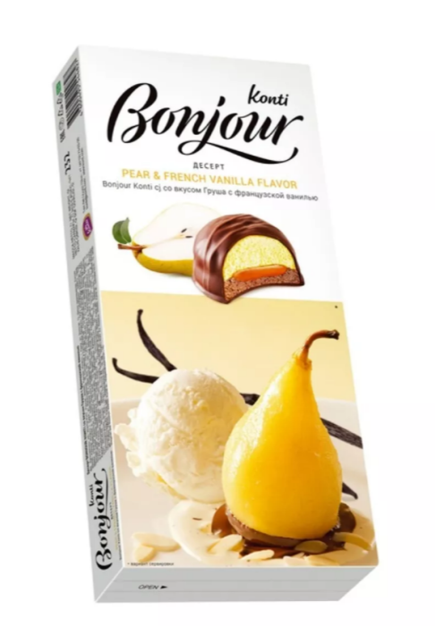 Десерт Pear-French Bonjour Konti груша ваниль 232 г