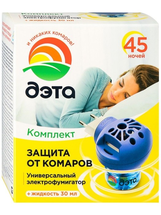 Жидкость от летающих насекомых комплект Дэта