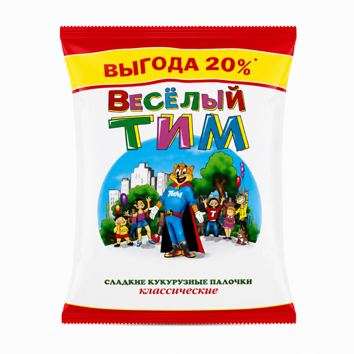 Кукурузные палочки Веселый Тим 140 г.
