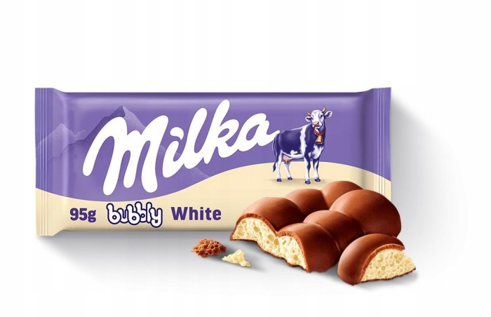 Милка шок. плитка Бабли белый 90 г