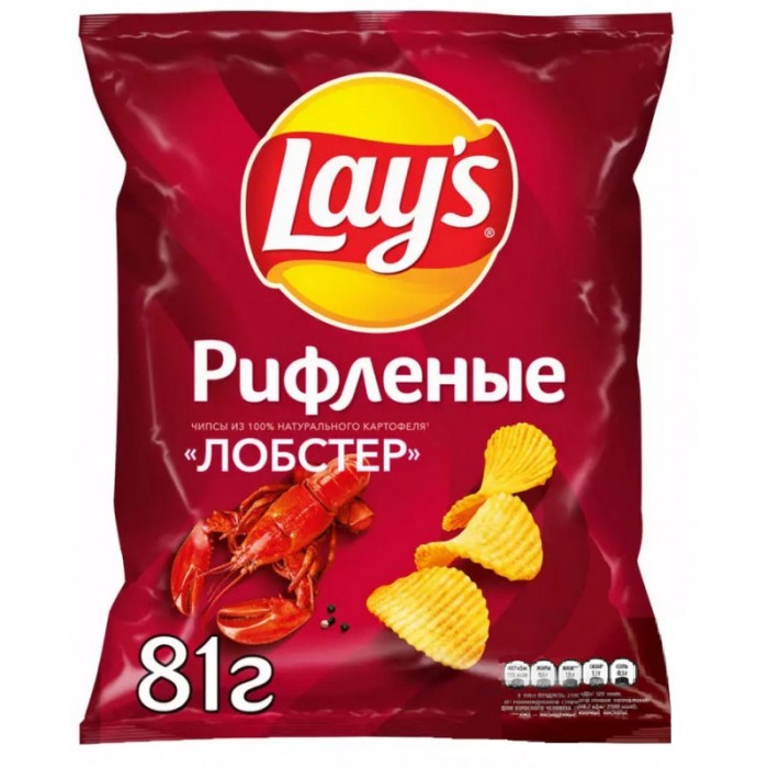 Чипсы Лейс Лобстер 81 г.