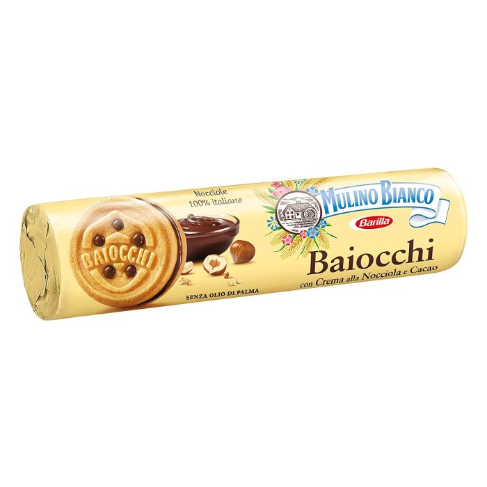 Печенье Mulino Blanca Baiocchi с какао-ореховым кремом 168 г