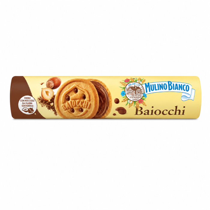 Печенье Mulino Blanca Baiocchi с какао-ореховым кремом 168 г