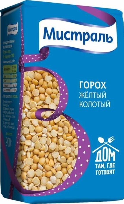 Горох колотый Мистраль 900 г