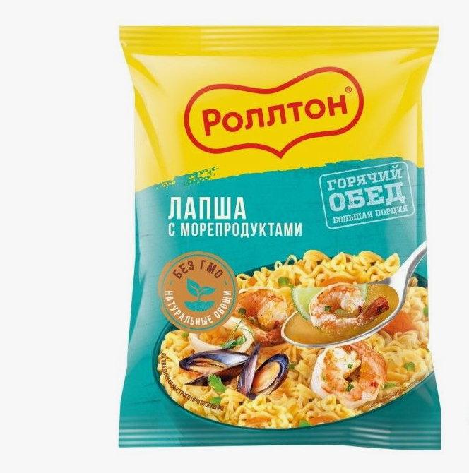 Роллтон Лапша с морепродуктами по домашнему 85 г