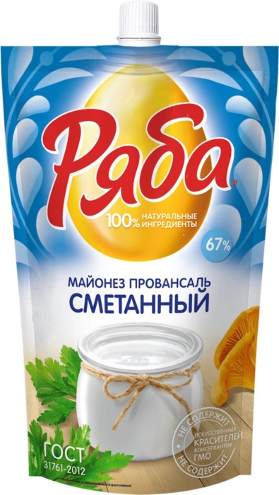 Майонез Сметанный Ряба 530  г