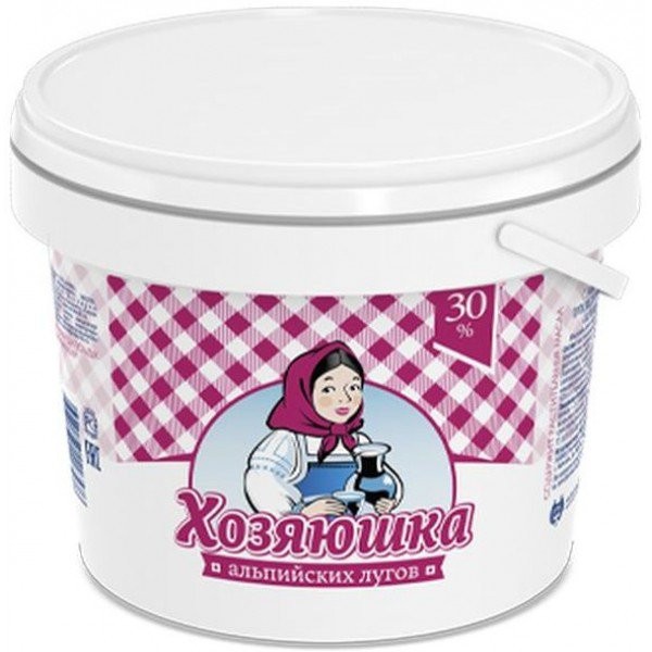 Сметана Хозяюшка  30 % 800 г.