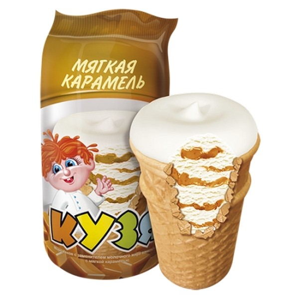 Ванильное мороженое с карамелью