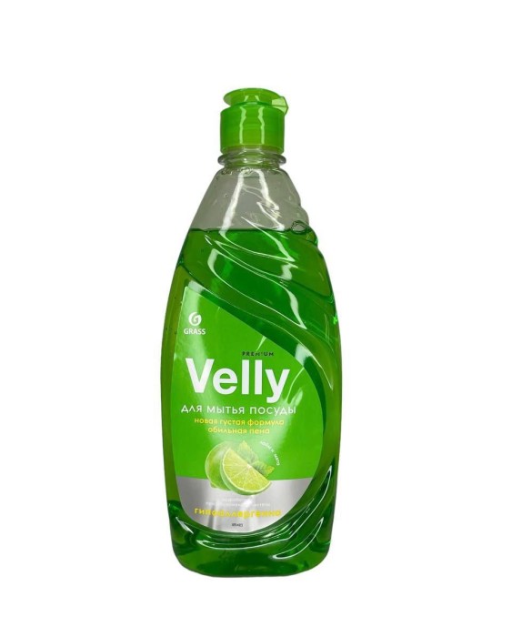 Грасс Velly средство для мытья посуды лайм и мята 500 мл.