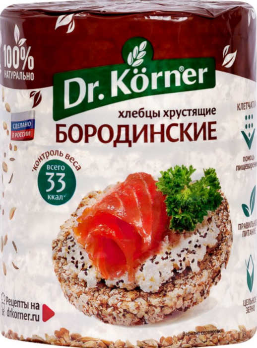 Хлебцы Dr. Korner бородинские 100 г