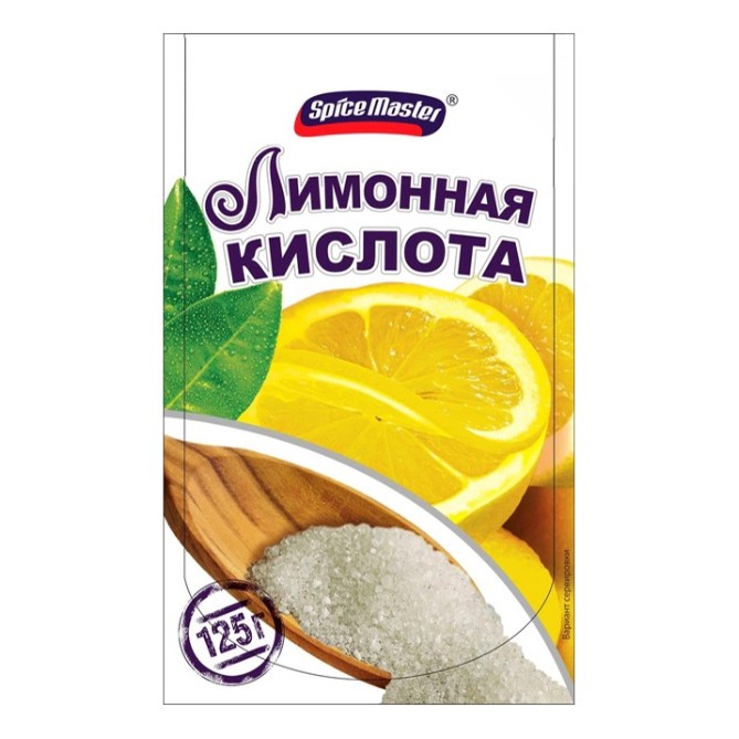 Лимонная кислота Spice Master 125 г.