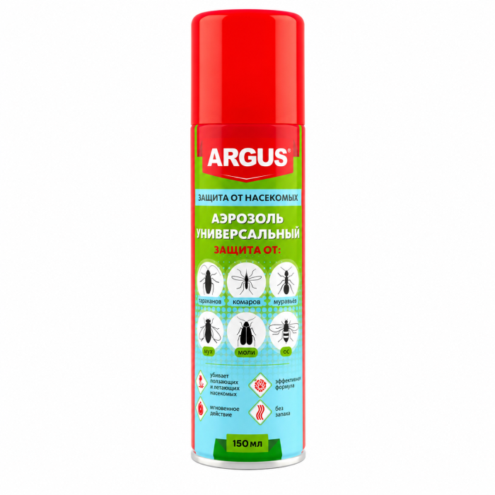 Аэрозоль универсальный от насекомых Argus 150 мл.