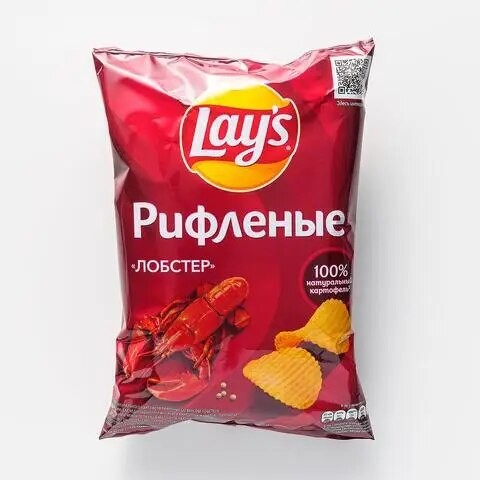 Чипсы Lays Рифл. Лобстер 70 г.