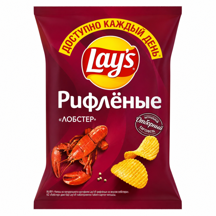 Чипсы Lays Рифл. Лобстер 70 г.