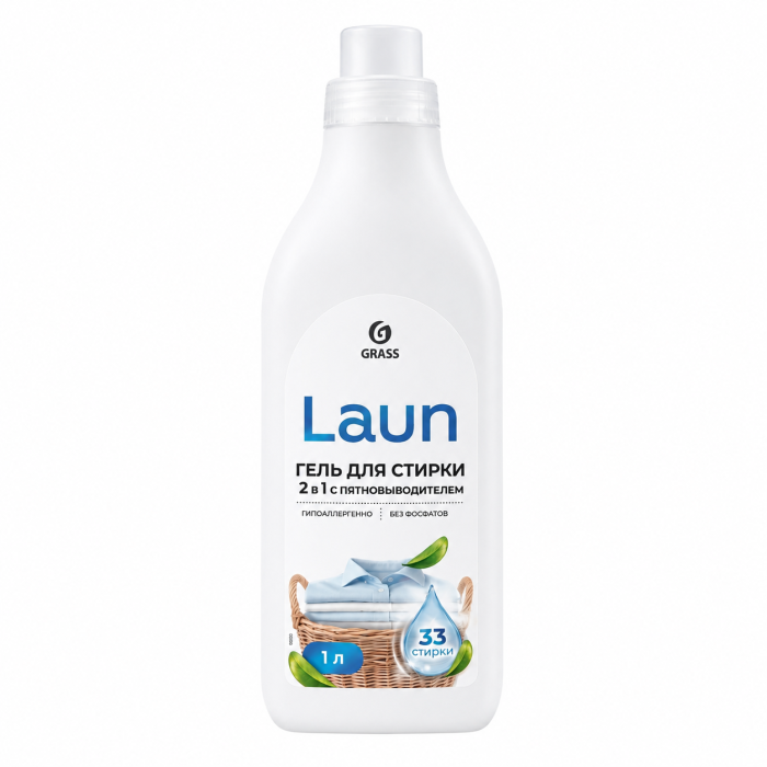 Гель для стирки 2в1 с пятновыводителем Laun Grass 1 л