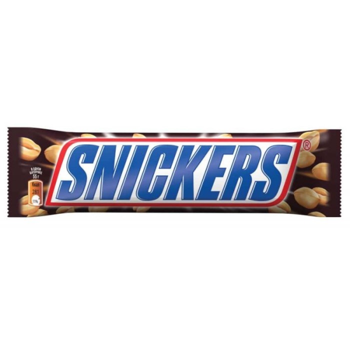 Шок. батончик Snickers 50 г.