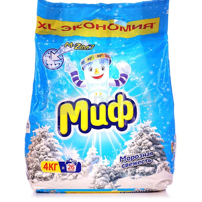Порошок Миф Морозная свежесть 4 кг.