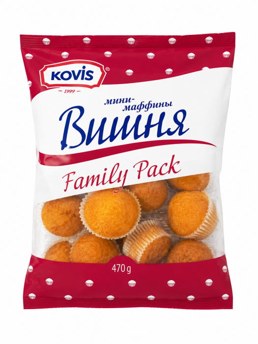 Kovis мини маффины Вишня 470 г