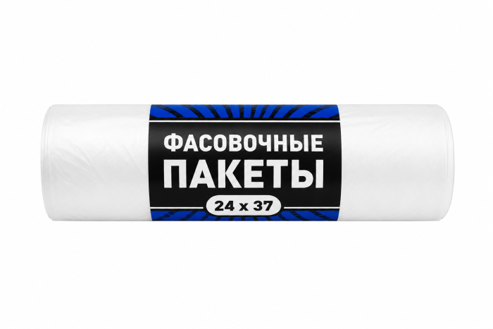 Пакеты рулон фасов.син,(24*37)