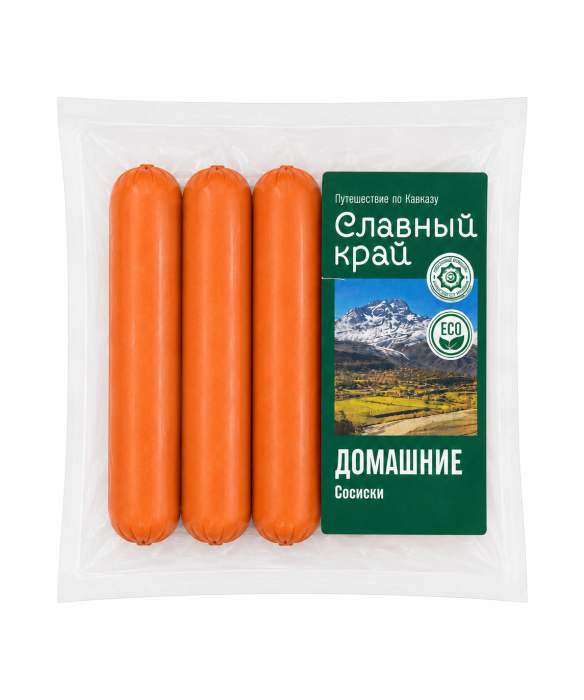 Сосиски Домашние Славный край (мал.пачка)