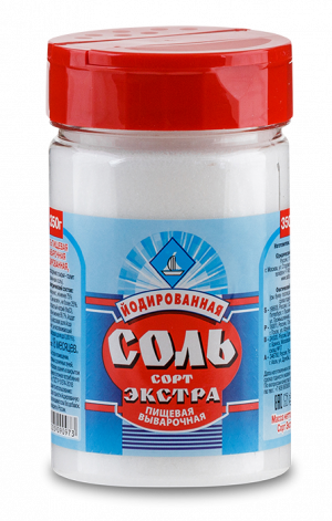 Соль Экстра йодированная соломка 350 г