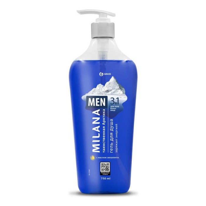 Гель для душа Milana Men 750 мл