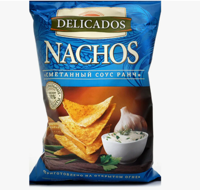 Чипсы Delicados Сметанный соус 150 гр.