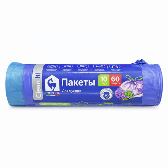 Lomberta Пакет для мусора с завязками 60 л 10 шт.