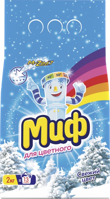 Порошок Миф автомат белый 2 кг.
