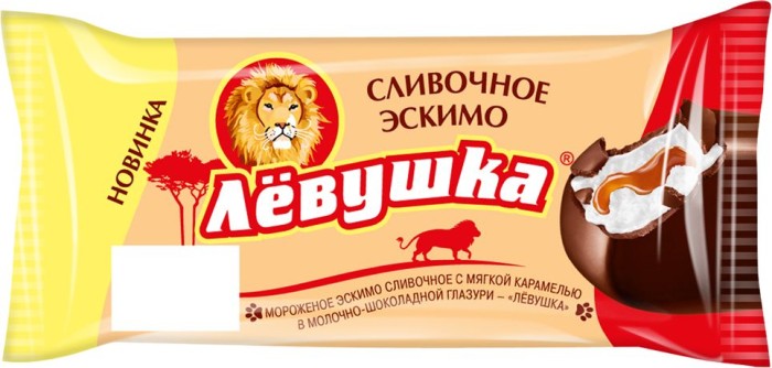 Мороженое Левушка с мягкой карамелью в молоч шоколаде 65 г