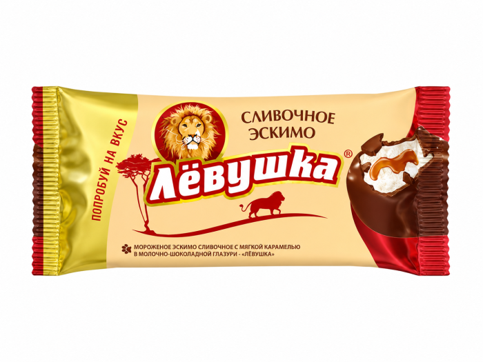 Мороженое Левушка с мягкой карамелью в молоч шоколаде 65 г
