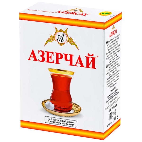 Азерчай черный с ароматом бергамота 100 г.
