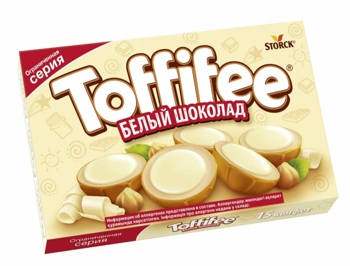 Конфеты Toffifee белый шоколад 125 г.