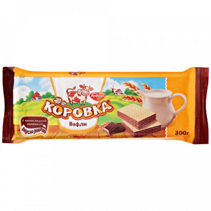 Вафли Коровка с шок-начинкой 300 г