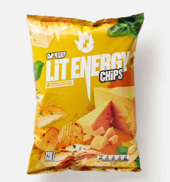 Чипсы LIT Energy сыр 120 г