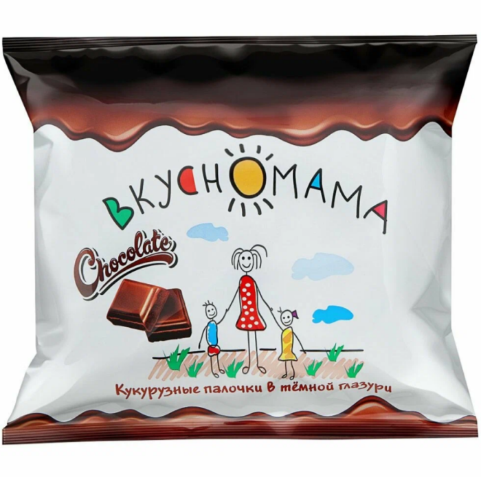 Кукурузные палочки Вкусномама в темной глаз. 55 г.