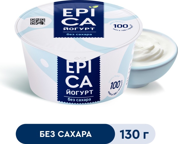 Epika йогурт Без сахара 130 г