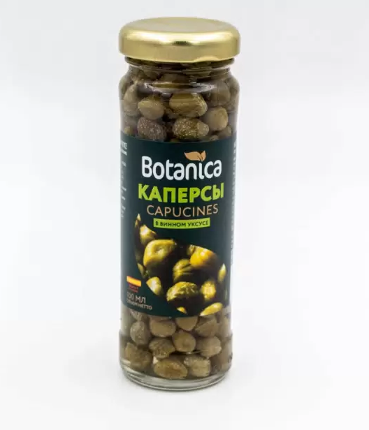 Каперсы в винном уксусе Botanica 100 мл
