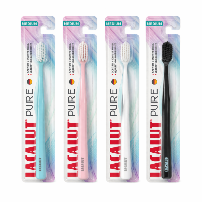 Зубная щетка Lacalut Pure средней жесткости 1 шт
