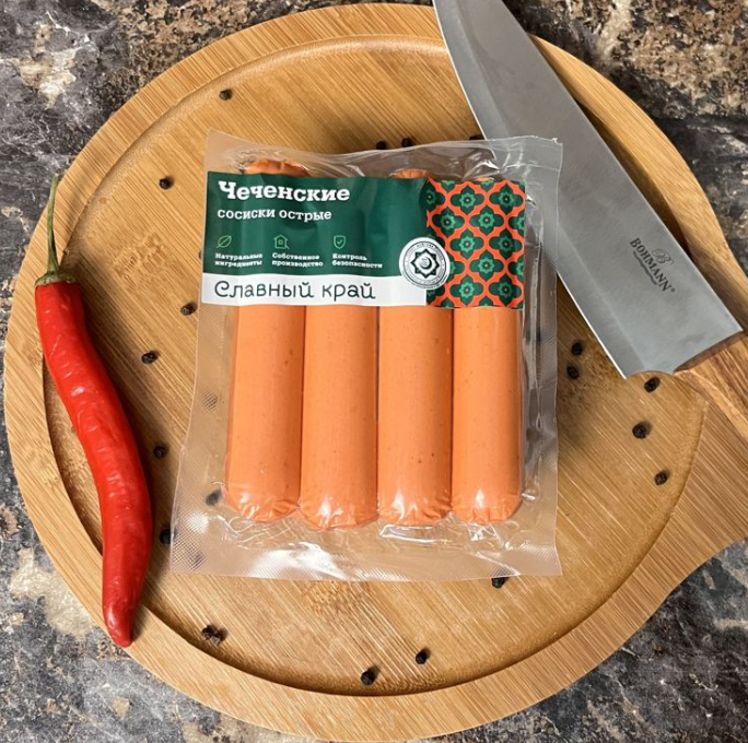 Сосиски Чеченские острые Халяль Славный край